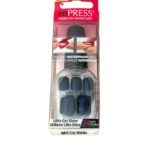 Impress Press on Nails One Step Manicure (Blue) - Power Trip BIP072X