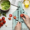 thumbnail image 3 of Saying Cutting Board, Ink Writing Words About Family Framework Sketchy Absract Retro, Decorative Tempered Glass Cutting and Serving Board, Wine Bottle Shape, Black Brown White, by Ambesonne, 3 of 5