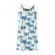 thumbnail image 5 of Vestido de Fiesta de las Mujeres Cuello Redondo sin Mangas Corbata Gradiente Teñido Vestido de Playa, Mezcla de Poliéster Spandex para Ocasional, 5 of 9