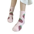 thumbnail image 5 of MSJUHEG Fuzzy Socks,Slipper Socks,Fluffy Socks,Bearpaw Socks,Cloud Socks,Thermal Socks for Coral Socks Floral Socks Pink One Size, 5 of 7