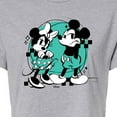 thumbnail image 3 of Disney - Mickey And Minnie Mouse - Juniors Cropped Cotton Blend T-Shirt, 3 of 5