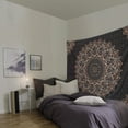thumbnail image 4 of Tapiz de Pared Edeesky Mandala Negra Boho Decoración, 4 of 8