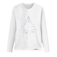 thumbnail image 5 of Ladies Fashion Casual Christmas Print Round Neck Loose Long Sleeve Top, 5 of 5