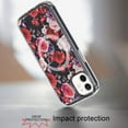 thumbnail image 3 of For Apple iPhone 12 / 12 Pro Magsafe Case Cute Pattern Design Durable Shockproof SlimTPU Hard Back [Compatible with Magsafe] Cover, XPM Phone Case [Roses Flower], 3 of 8