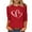 Red #D, variant on 3/4 Length Sleeve Tops for Women Cute Hearts Printed Valentines Day Holiday Tees Long Sleeve Crewneck T-shirts (XL, Pink #E)