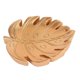 thumbnail image 4 of Bandeja decorativa, plato de resina para joyas, organizador de bandeja de maquillaje para tocador, Monstera de oro, 4 of 9