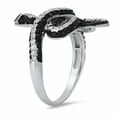 thumbnail image 2 of 925 Sterling Silver Diamond CZ Snake Ring, 2 of 6