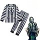 thumbnail image 2 of Halloween B-Beetlejuice 2 Children's Clothing Cosplay Costume Underworld Mage BBeetleJuiceS Cosplay Wig Set Performance Costume, 2 of 5