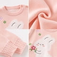 thumbnail image 5 of Odeerbi Toddler Boys Girls Sweater Cute Winter Thermal Knit Crewneck Sweater Children's Soft Cotton Outerwear Pullover Sweater Toddler Clothes Pink, 5 of 5