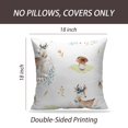 thumbnail image 2 of LALILO Throw Pillow Covers Cute Baby Deer Animal Nursery Children Cushion Cover 18" x 18", 2 Pack, 2 of 6