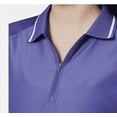 thumbnail image 3 of Mondetta Women's Active 1/4-Zip Short Sleeve Mesh Polo Shirt (US, Alpha, Large, Regular, Regular, Blue), 3 of 3