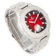thumbnail image 2 of Charles Raymond Bigger is Better Oversized Diamonds or Baguette Diamonds for The Luxurious King. Your Style!! Your Choice!! - Bling-ed Out Oblong Metal Mens Watch, 2 of 3