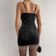 thumbnail image 5 of Vestido Mini Sin espalda Fridja para mujer Cuello en V Sin mangas, 5 of 9