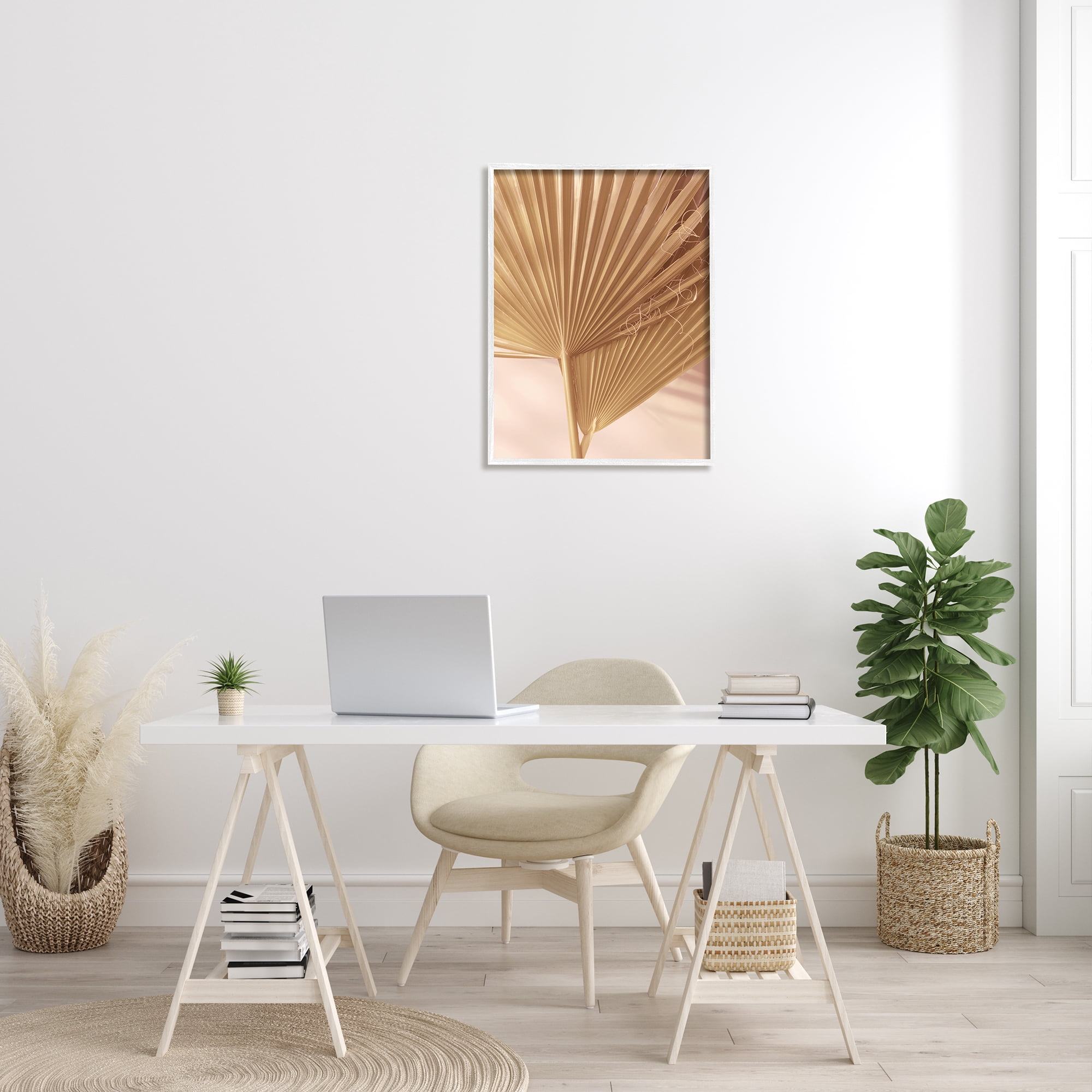 Stupell Industries Two Palm Fronds Sun Bleached Photography Tropical Plants, 24 x 30, Design by Ian Winstanley