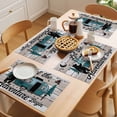 thumbnail image 5 of Placemat Set of 4 Adventure Bear Camper Van Placemats for Dining Table Retro Forest Wood Grain Washable Table Mats for Kitchen and Party Decor Indoor & Outdoor Use, 5 of 8