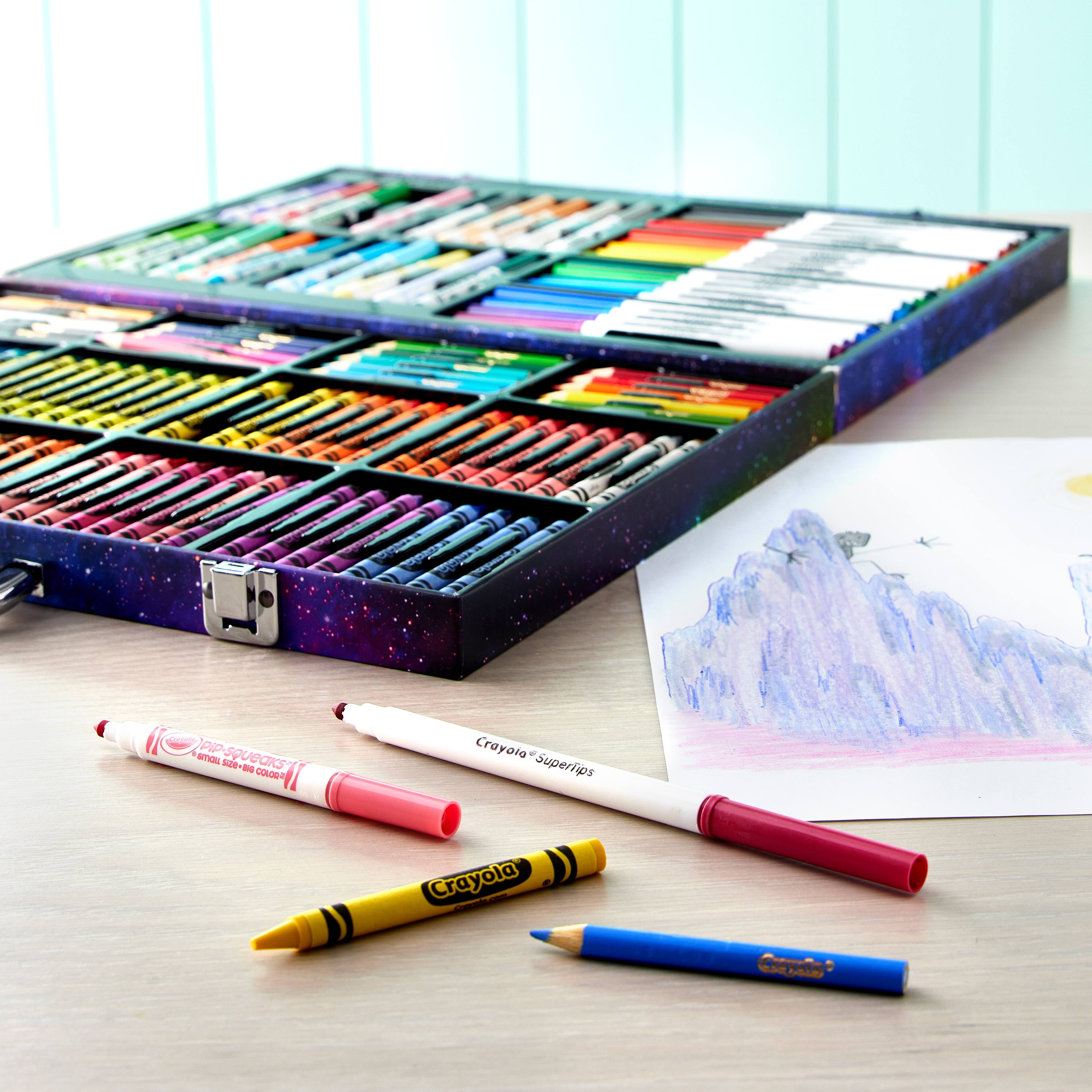 Crayola Inspiration Art Case - Pink Portable Art Studio 140 Art & Coloring  Su 766082218138