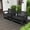 Black, variant on SERWALL 2 Person Patio Glider Rocking Chair, Weather-Resistant Swinging Bench for Outdoor Porch Garden