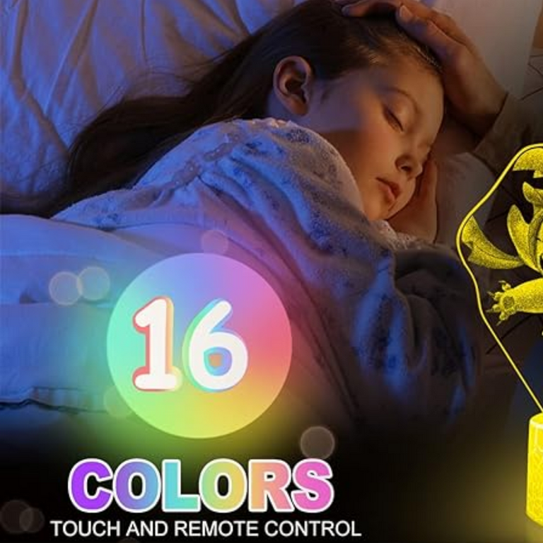 Ubiuo Stitch Cadeau 3d Night Light pour Enfants - Stitch Anime 3d Lamp avec  télécommande et Smart Touch 16 couleurs Changing Stitch Led Light -  Dimmable Stitch Toys