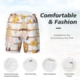 thumbnail image 4 of Kdxio Cute Bee Gnome Print Men'S Swim Trunks With Compression Liner 7 Inch Inseam Quick Dry Swim Shorts, 4 of 7