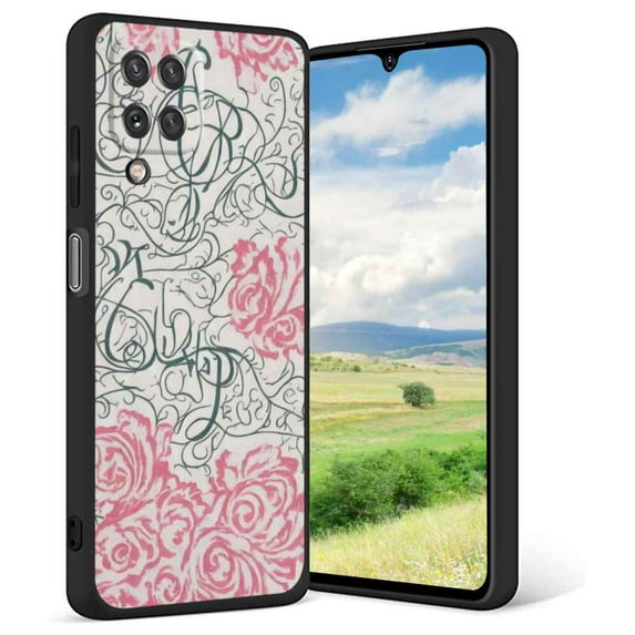 Compatible with Samsung Galaxy A42 Phone Case, Monogram-jpg Case Men Women, Flexible Silicone Shockproof Case for Samsung Galaxy A42