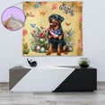 thumbnail image 4 of Rottweiler Celebrates Spring and Enjoys a Happy Easter Tapestry Rottie Dog Lover Gifts Idea Wall Hanging Backdrop Home Decor - 02001, 4 of 5