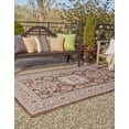 thumbnail image 3 of Rugs.com Outdoor Aztec Collection Rug – 2' x 3' Brown Flatweave Rug Perfect For Living Rooms, Large Dining Rooms, Open Floorplans, 3 of 6