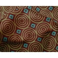 thumbnail image 4 of oneOone Silk Tabby Fabric Diamond & Circle Block Printed Craft Fabric BTY 42 Inch Wide, 4 of 4