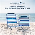 thumbnail image 2 of Silla de playa plegable Caribbean Joe, ligera, rojo/blanco/azul, 2 of 6