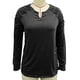 thumbnail image 2 of Blusa Con Cuello En V, Top Casual Elegante De Manga Larga De Color Liso Para Citas Para Mujeres, 2 of 7