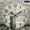 12x12in, variant on Patifu Seagull On Post By Ocean Theme Wooden Wall Clock 10 Inch Round Silent Sweep Movement 10x10in