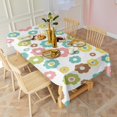 thumbnail image 3 of Pioneer Flower Floral Print Pattern Rectangle Tablecloth 60"x120", Waterproof Polyester Table Cloth, Wipeable Spillproof for Dining Camping Indoor Outdoor, 3 of 6