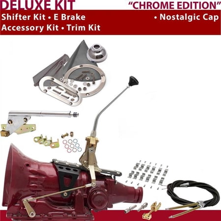 American Shifter TH350 Shifter Kit 10 in. E Brake Cable Clamp Trim Kit for D804D