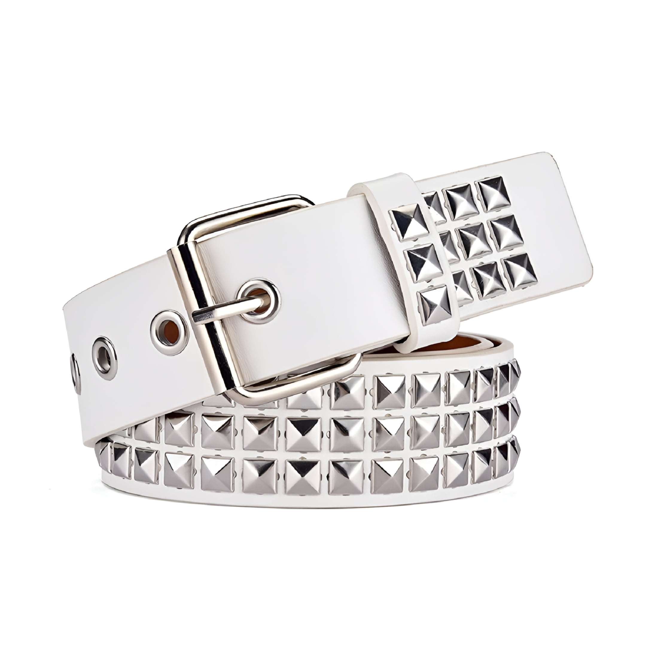 Men Women Pu Leather Cross Punk Y2k Decorative Belt Lether Belt