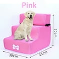 thumbnail image 3 of REK New Breathable Mesh Foldable Pet Stairs Detachable Pet Bed Cat Dog Ramp 3 Steps, 3 of 3