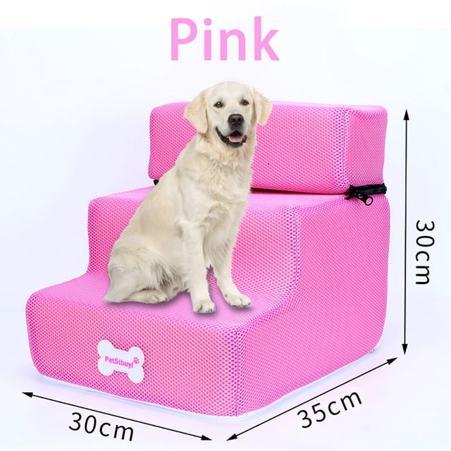 New Breathable Mesh Foldable Pet Stairs Detachable Pet Bed Cat Dog Ramp 3 Steps