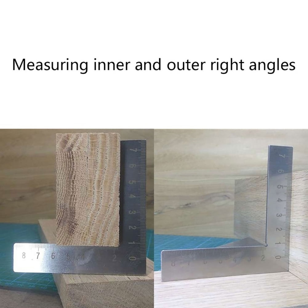 Woodworking Ruler 45° 90 degree Metric Gauge Square Layout Miter Triangle Rafter 