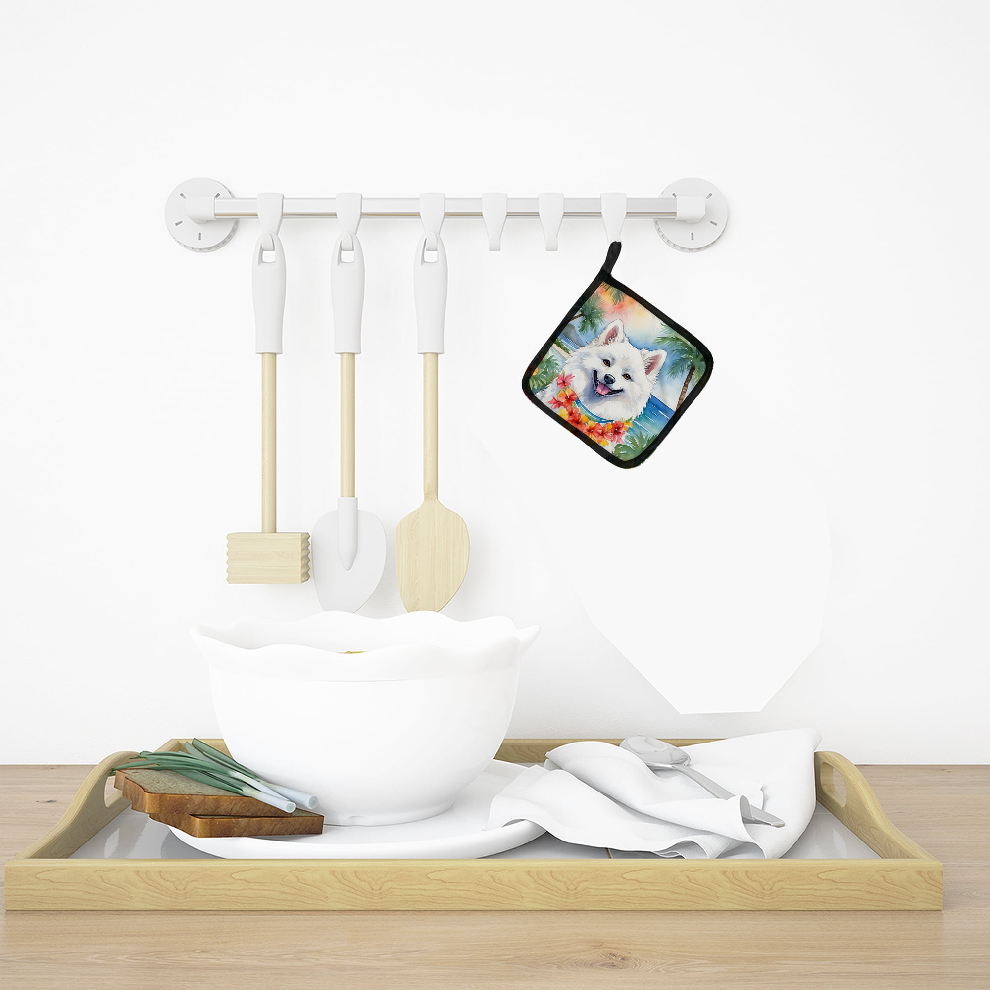 Carolines Treasures DAC6352PTHD 7.5 x 7.5 in. Unisex Eskimo Luau Pair of Pot Holder