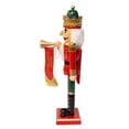 thumbnail image 4 of Kurt Adler charming 15-Inch Red and Green With Horn Nutcracker, 4 of 8