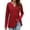 Wine Red, variant on Zeagoo Womens Blouses 3/4 Sleeve Pemplu V Neck Henley Shirts Dressy Casual Tops Fall Trendy Clothes