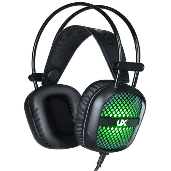 axGear Gaming Headset 7 Color LED Backlight 3.5mm Stereo Over-Ear Headphones with Mic