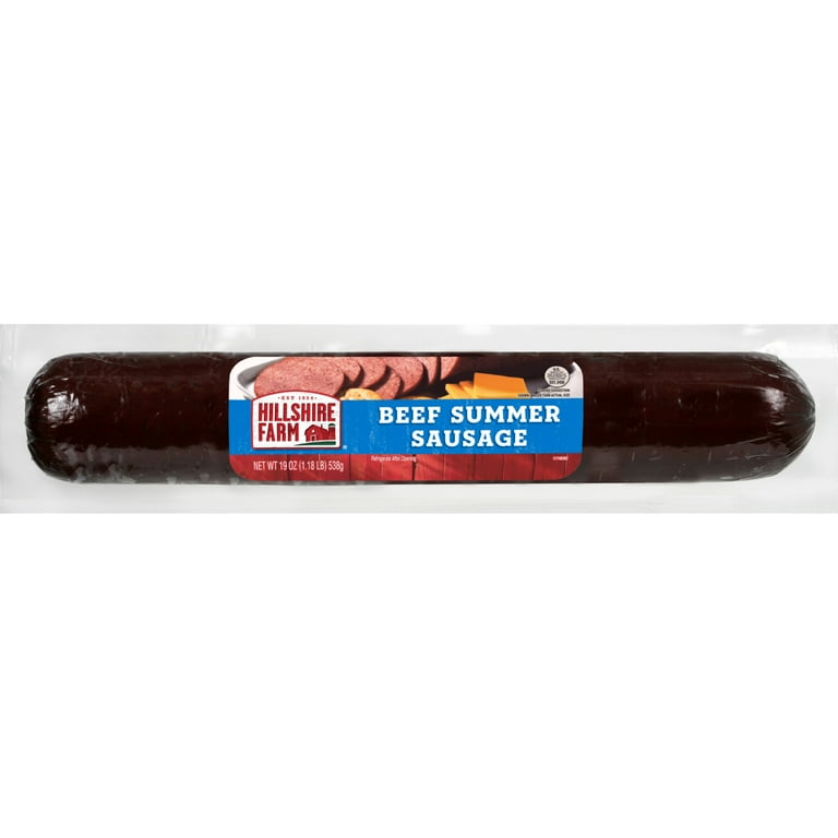 Hillshire Farm Hardwood Smoked Beef Summer Sausage, 19 oz