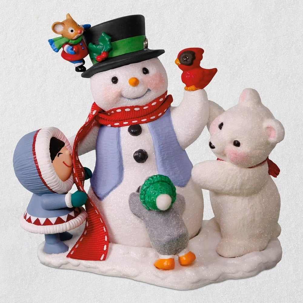 Hallmark Ornament 2018 Lets Build a Snowman CLUB