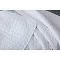 thumbnail image 4 of MarCielo Cotton Quilt Quilted Throw Decorative Throw Blanket 50 By 60 Inches White, 4 of 5