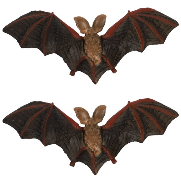 ToyKAKA 2pcs Realistic Bat Models Plastic Bats Party Supplies