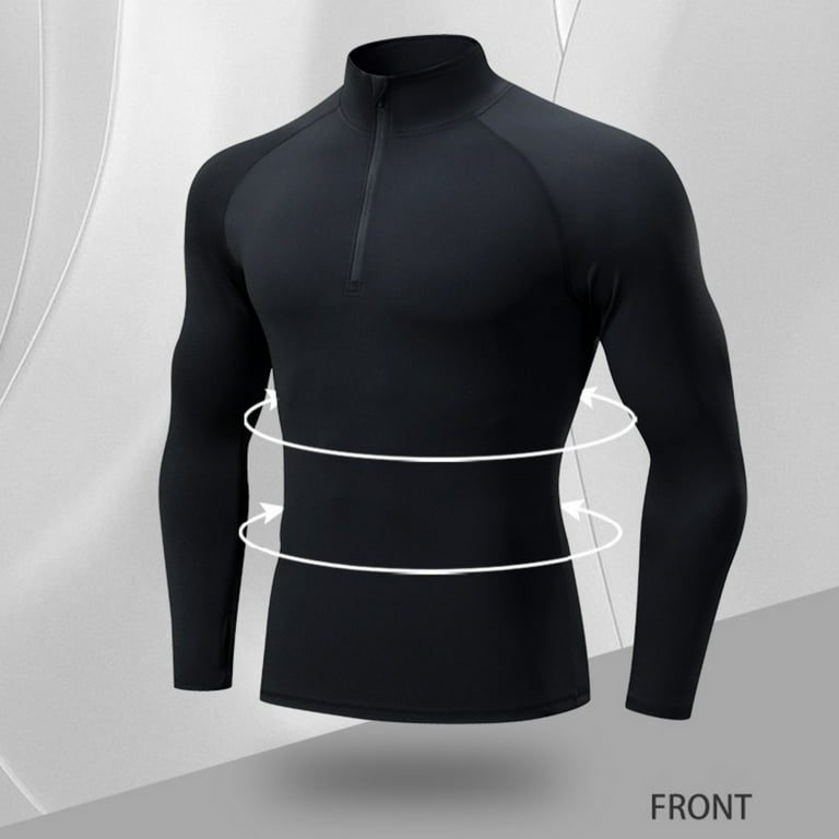 Men's Skin-tight garment Quick dry Pullover Quarter Zip