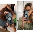 thumbnail image 4 of Funda magnética con purpurina para iPhone 17 [compatible con MagSafe], con brillantes diamantes de imitación y soporte, de lujo, a prueba de golpes y con protección para cámara, 4 of 6