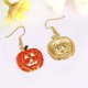 thumbnail image 3 of Pendientes de calabaza de Halloween - Pendientes colgantes de cristal para mujer Pendientes de calabaza sonriente de noche navideña, 3 of 6