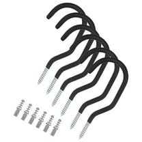 HOMEMAXS  6 Pcs Bike Hoist for Garage Ceiling Foldable Bicycle Hook Cover