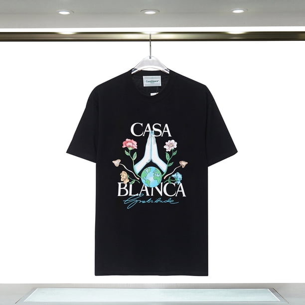 Casablanca 23 primavera y otoño nuevo estilo Fantasy Gate Starry Sky Castle casa carta logo manga larga pareja sudadera8223 negro