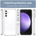 thumbnail image 2 of XCRS Clear Fitted Case Transparent Cover Arylic Hardshell Case for Samsung Galaxy S24 FE, 2 of 5